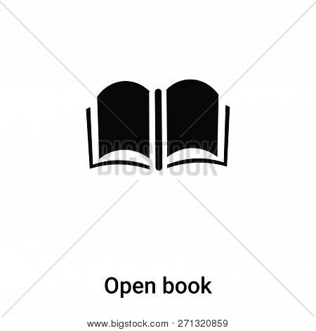 Open Book Icon In Trendy Design Style. Open Book Icon Isolated On White Background. Open Book Vector