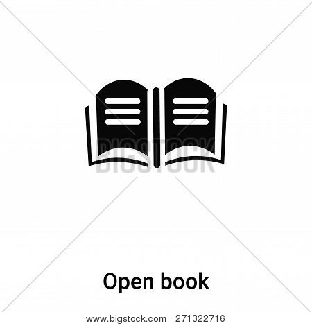 Open Book Icon In Trendy Design Style. Open Book Icon Isolated On White Background. Open Book Vector