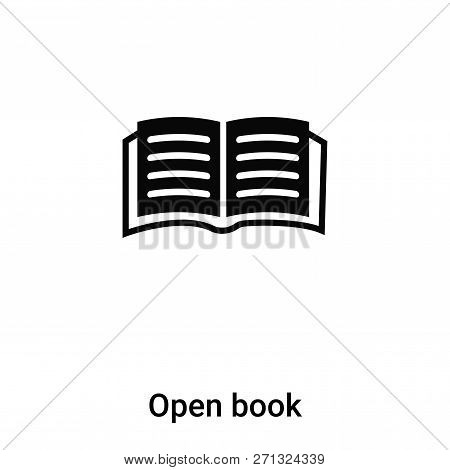 Open Book Icon In Trendy Design Style. Open Book Icon Isolated On White Background. Open Book Vector
