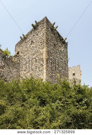 The Orthodox Monastery Manasija In Serbia From The Outside. Manasija, Also Known As Resava, Founded 
