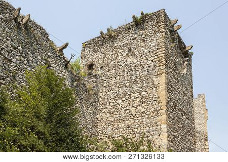 The Orthodox Monastery Manasija In Serbia From The Outside. Manasija, Also Known As Resava, Founded 