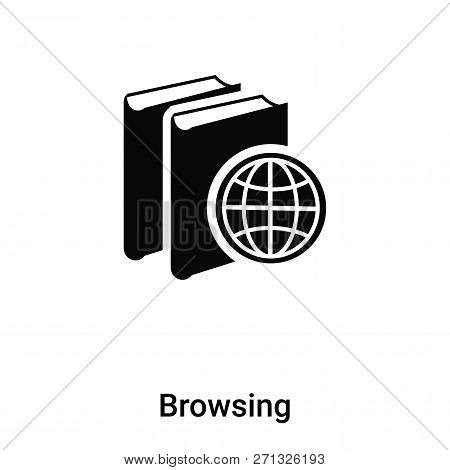 Browsing Icon In Trendy Design Style. Browsing Icon Isolated On White Background. Browsing Vector Ic