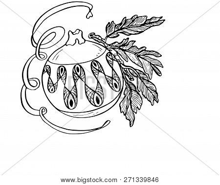 Vector Illustration Of Colorful Christmas Toy Balls