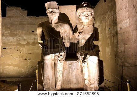 Statues Of Other Egypt. With The Temple Monuments Megaliths
