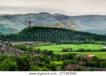 The National Wallace Monument From Stirling Castle, Scotland