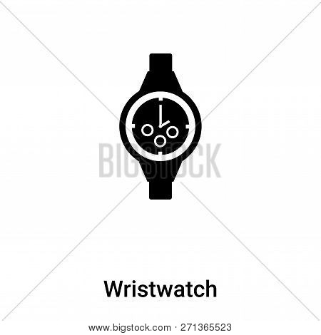 Wristwatch Icon In Trendy Design Style. Wristwatch Icon Isolated On White Background. Wristwatch Vec