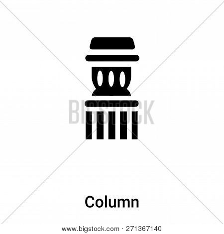 Column Icon In Trendy Design Style. Column Icon Isolated On White Background. Column Vector Icon Sim