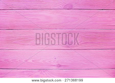 Pink Wooden Boards For Background, Texture Natural Wood