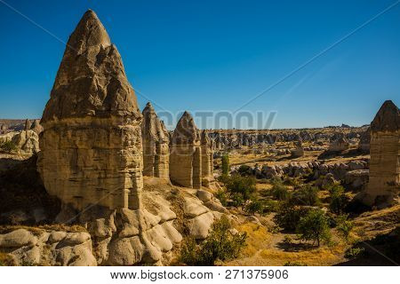 Cappadocia, Anatolia, Turkey, Love Valley, Gorkundere: Beautiful Landscape With Unusual Mountains An