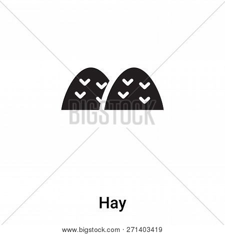 Hay Icon In Trendy Design Style. Hay Icon Isolated On White Background. Hay Vector Icon Simple And M