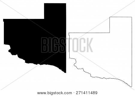 La Pampa (region Of Argentina, Argentine Republic, Provinces Of Argentina) Map Vector Illustration, 