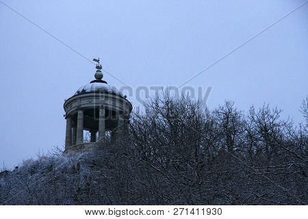 Aeolus Harp Wintertime On Mashuk Mountain. Pyatigorsk Landmarks And Monuments, Northern Caucasus, Ru