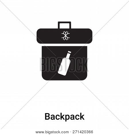 Backpack Icon In Trendy Design Style. Backpack Icon Isolated On White Background. Backpack Vector Ic