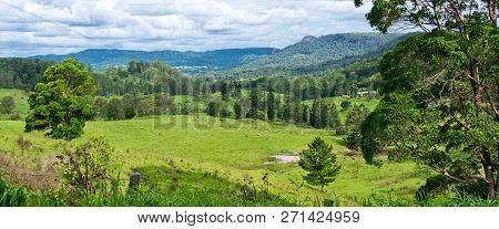 Landscape In Australian Hinterland In The Summer.