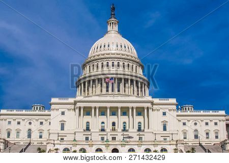 Washington, Usa - June 23, 2017: Washington The White House. The Symbol Of America