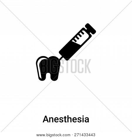 Anesthesia Icon In Trendy Design Style. Anesthesia Icon Isolated On White Background. Anesthesia Vec