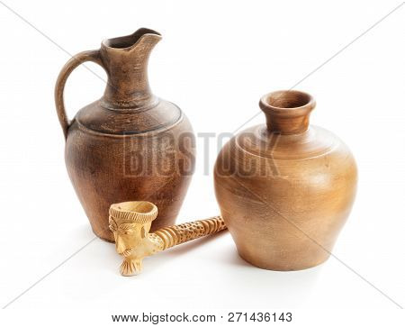 Ceramic Products, Handmade. Products Made Of Clay, Folk Crafts.