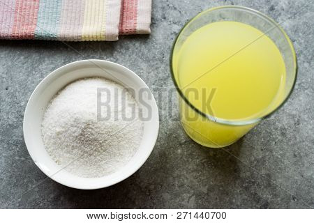 Instant Lemon Flavored Fruit Juice Pectin Powder For Lemonade Beverage.
