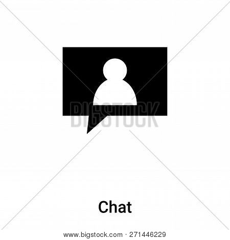 Chat Icon In Trendy Design Style. Chat Icon Isolated On White Background. Chat Vector Icon Simple An