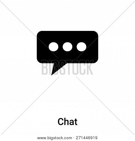 Chat Icon In Trendy Design Style. Chat Icon Isolated On White Background. Chat Vector Icon Simple An