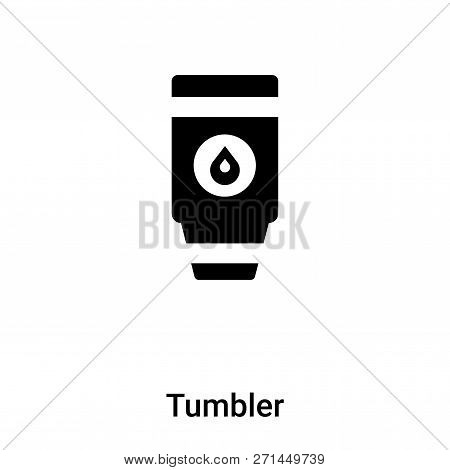 Tumbler Icon In Trendy Design Style. Tumbler Icon Isolated On White Background. Tumbler Vector Icon 
