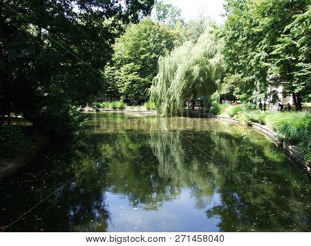 Artificial Lakes And Perivoj In Zagreb Garden Maksimir