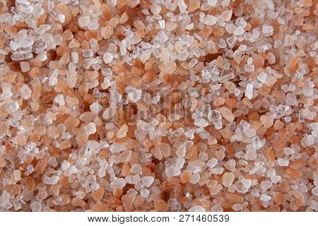 Himalayan Sea Salt Background, Closeup. Therapyt, Ibet