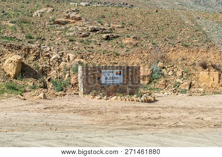 Cederberg, South Africa, August 22, 2018: A Welcome Sign For The Cederberg Municipality Near Bosdorp