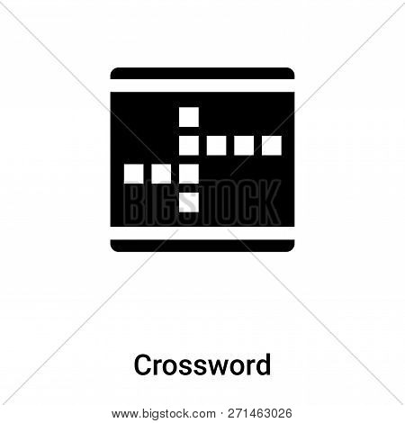 Crossword Icon In Trendy Design Style. Crossword Icon Isolated On White Background. Crossword Vector