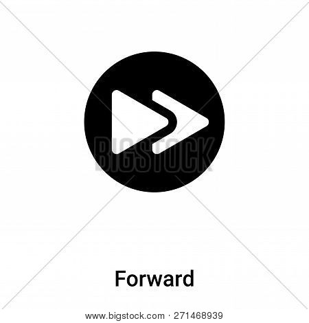 Forward Icon In Trendy Design Style. Forward Icon Isolated On White Background. Forward Vector Icon 