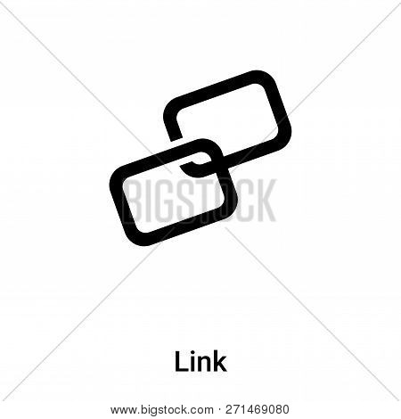 Link Icon In Trendy Design Style. Link Icon Isolated On White Background. Link Vector Icon Simple An