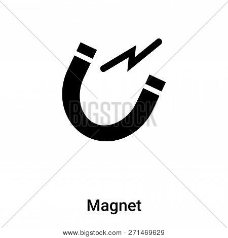Magnet Icon In Trendy Design Style. Magnet Icon Isolated On White Background. Magnet Vector Icon Sim