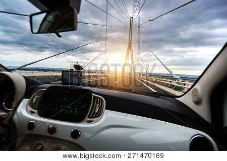 The Normandy Bridge In France