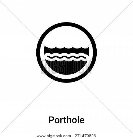 Porthole Icon In Trendy Design Style. Porthole Icon Isolated On White Background. Porthole Vector Ic