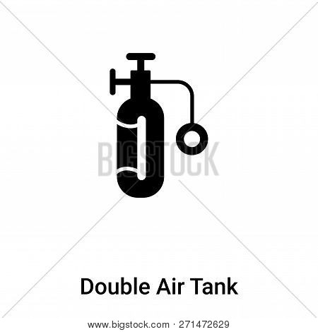 Double Air Tank Icon In Trendy Design Style. Double Air Tank Icon Isolated On White Background. Doub