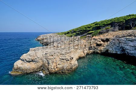 Puglia, Italy, A View Of North Coast Of Tremiti Island Of Tremiti Islands In A Sunny Summer Day