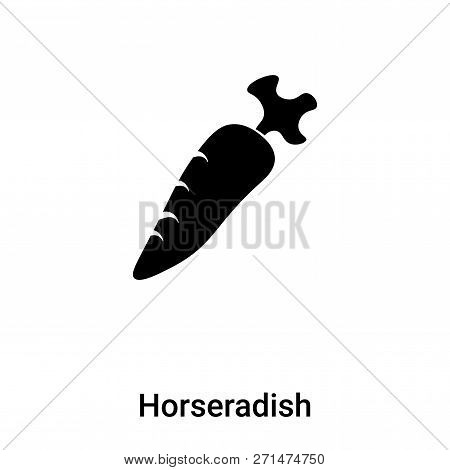 Horseradish Icon In Trendy Design Style. Horseradish Icon Isolated On White Background. Horseradish 