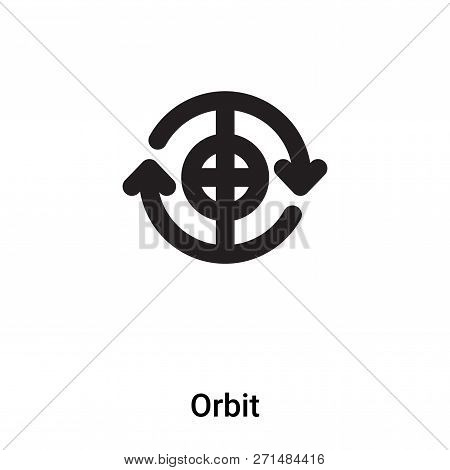 Orbit Icon In Trendy Design Style. Orbit Icon Isolated On White Background. Orbit Vector Icon Simple
