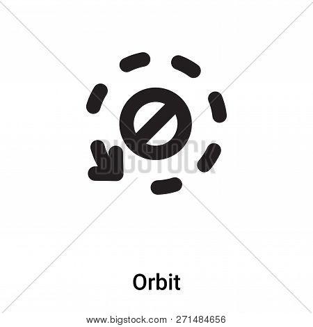 Orbit Icon In Trendy Design Style. Orbit Icon Isolated On White Background. Orbit Vector Icon Simple