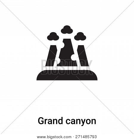Grand Canyon Icon In Trendy Design Style. Grand Canyon Icon Isolated On White Background. Grand Cany