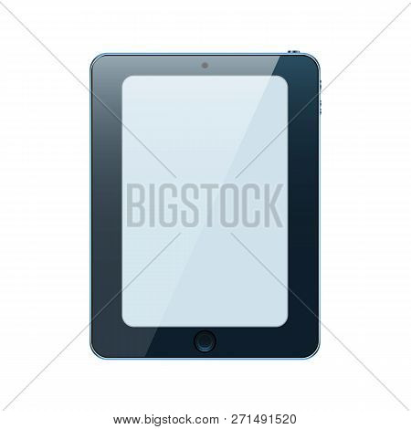 Tablet Realistic Icon. Vector Isolated Illustration For Web