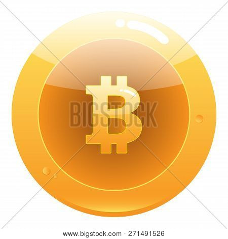 Bitcoin Flat Icon. Crypto Currency Bit Coin.