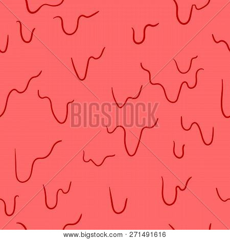 Red Pain Vector Seamless Pattern. Vector Print