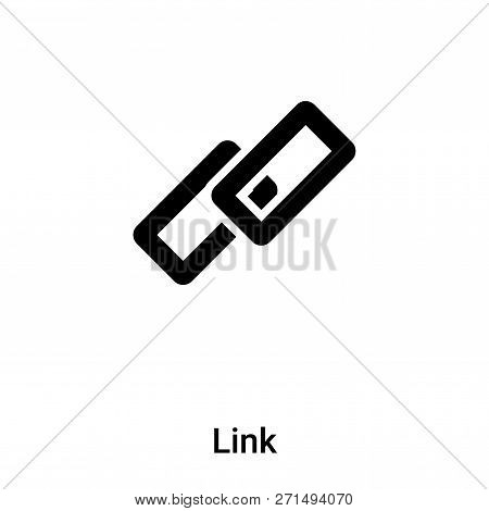 Link Icon In Trendy Design Style. Link Icon Isolated On White Background. Link Vector Icon Simple An