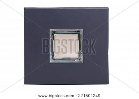 Modern Computer X86 Processor 9th Generation, Modern Central Processing Unit (cpu), Isolated On Whit