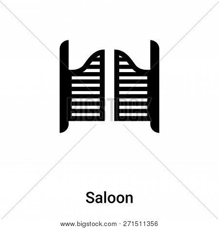 Saloon Icon In Trendy Design Style. Saloon Icon Isolated On White Background. Saloon Vector Icon Sim