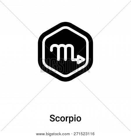Scorpio Icon In Trendy Design Style. Scorpio Icon Isolated On White Background. Scorpio Vector Icon 