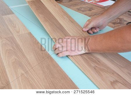 Laminate Flooring Installation. Installing Wooden Laminate Flooring.