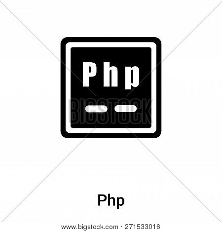 Php Icon In Trendy Design Style. Php Icon Isolated On White Background. Php Vector Icon Simple And M