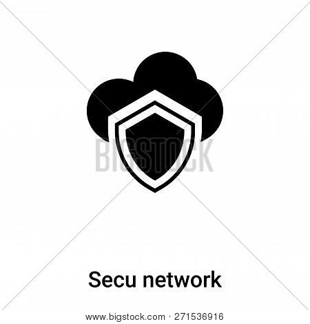 Secured Network Icon In Trendy Design Style. Secured Network Icon Isolated On White Background. Secu